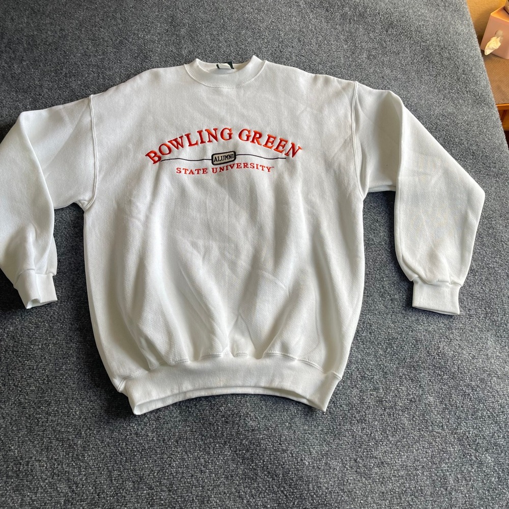 MV‎ Sport Bowling Green State University Alumni Sweatshirt Mens Large White USA